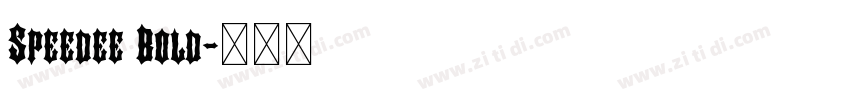 Speedee Bold字体转换 Speedee Bold字体转换